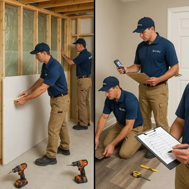 Repairs and Reconstruction process in Dalton, GA